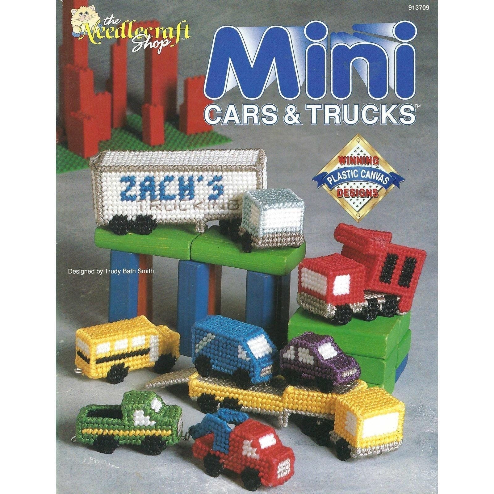 Mini Cars & Trucks Plastic Canvas Pattern Book The Needlecraft Shop #913709