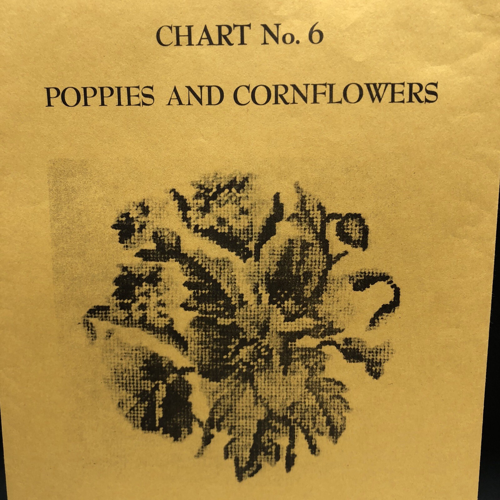 Babs Fuhrmann Poppies & Flowers #6 Needlepoint Petit Point Chart Only