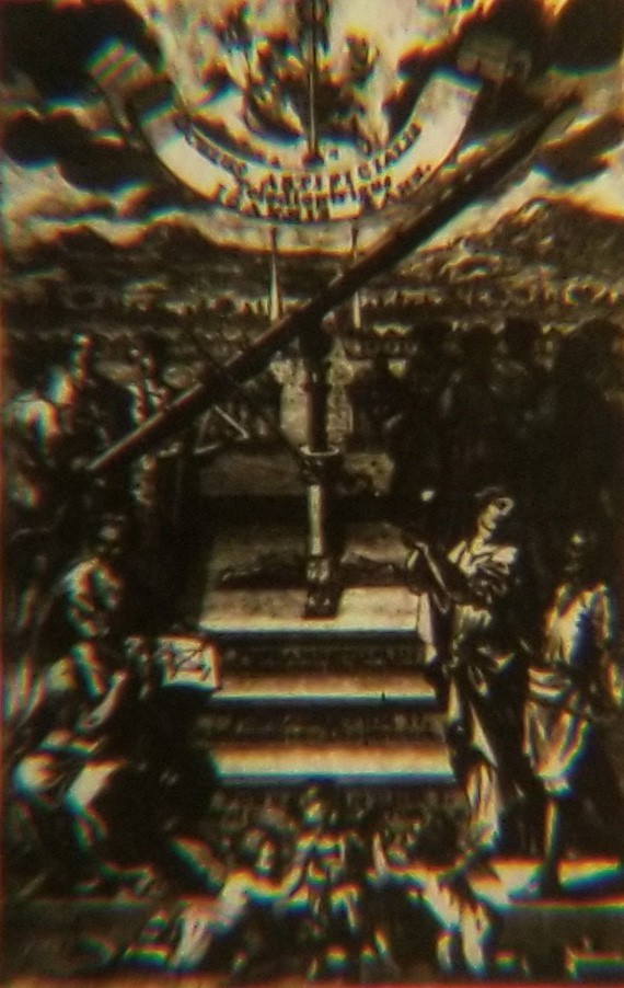 Johannes Zahn Frontispiece 1702 Microphotograph Microscope Slide