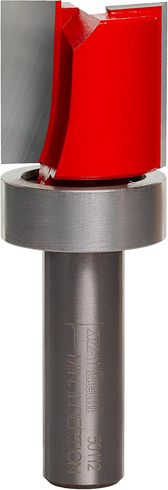 50-112: 1" (Dia.) Top Bearing Flush Trim Bit with 1/2" Shank