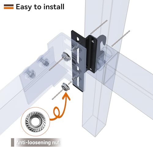 4Pcs 711 Bolt-On to Hook-On Bed Frame Conversion Brackets, Bed Frame 4 Pcs