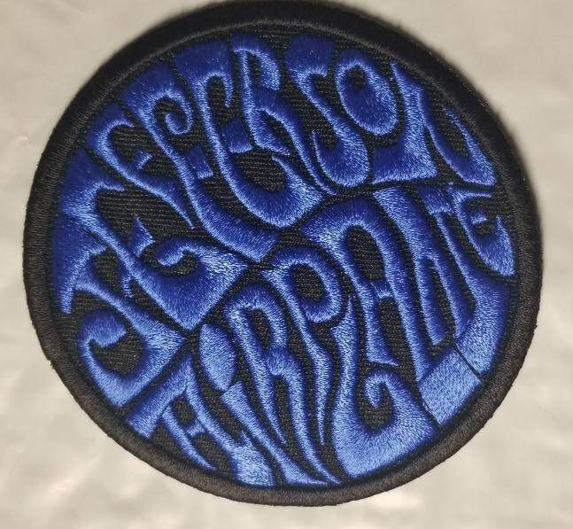 Jefferson Airplane Band Embroidered BLUE Patch 3"