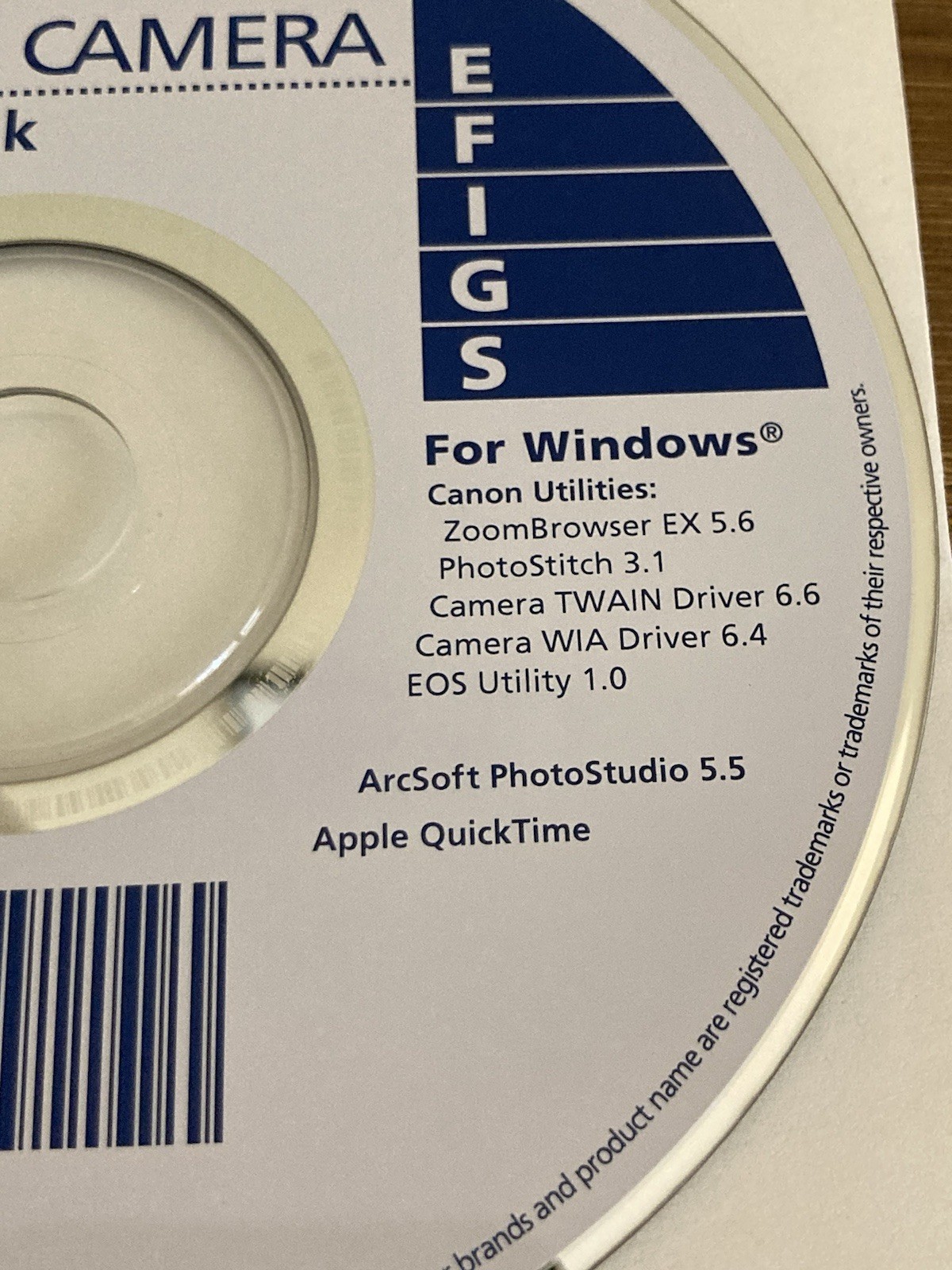 Canon Digital Camera Solution Disk Ver. 28.2 Mac & Windows Original CD-ROM