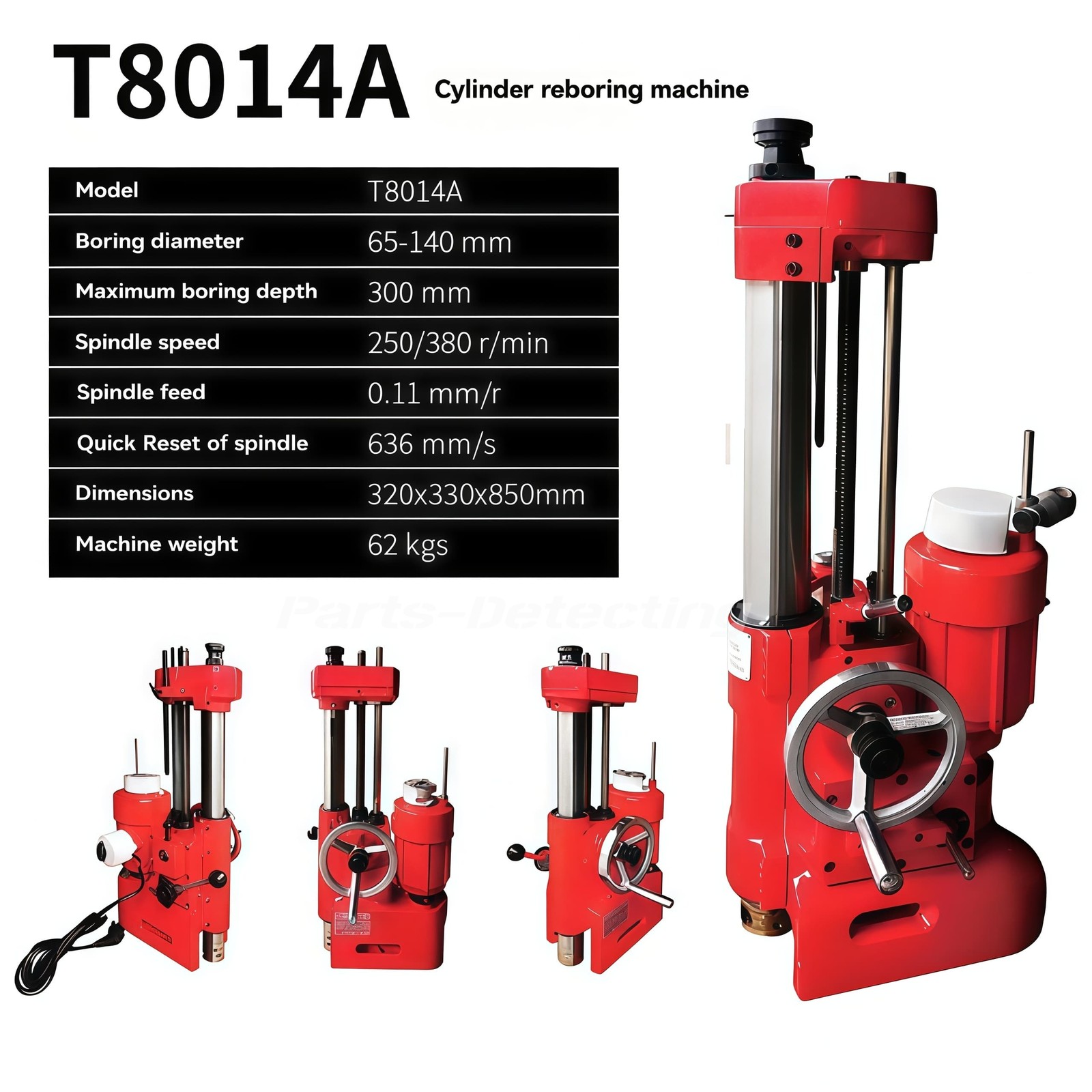 1PC 220V T8014A Cylinder Boring Machine Engine Borer Hydraulic Boring