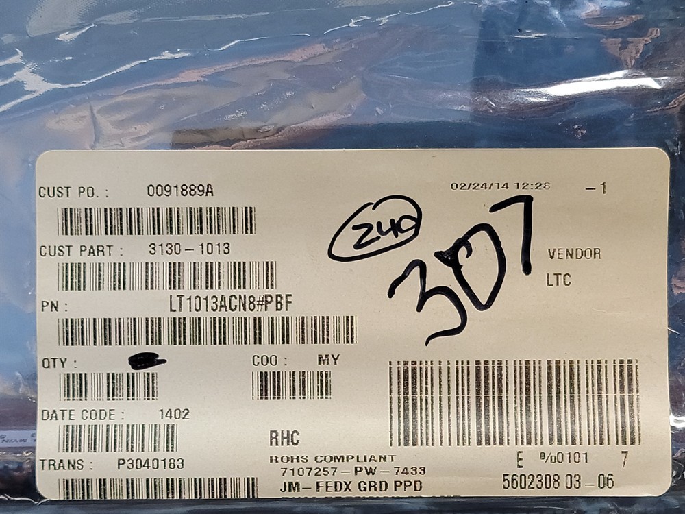 New (7pcs) LT1013ACN8#PBF LINEAR TECHNOLOGY IC Linear
