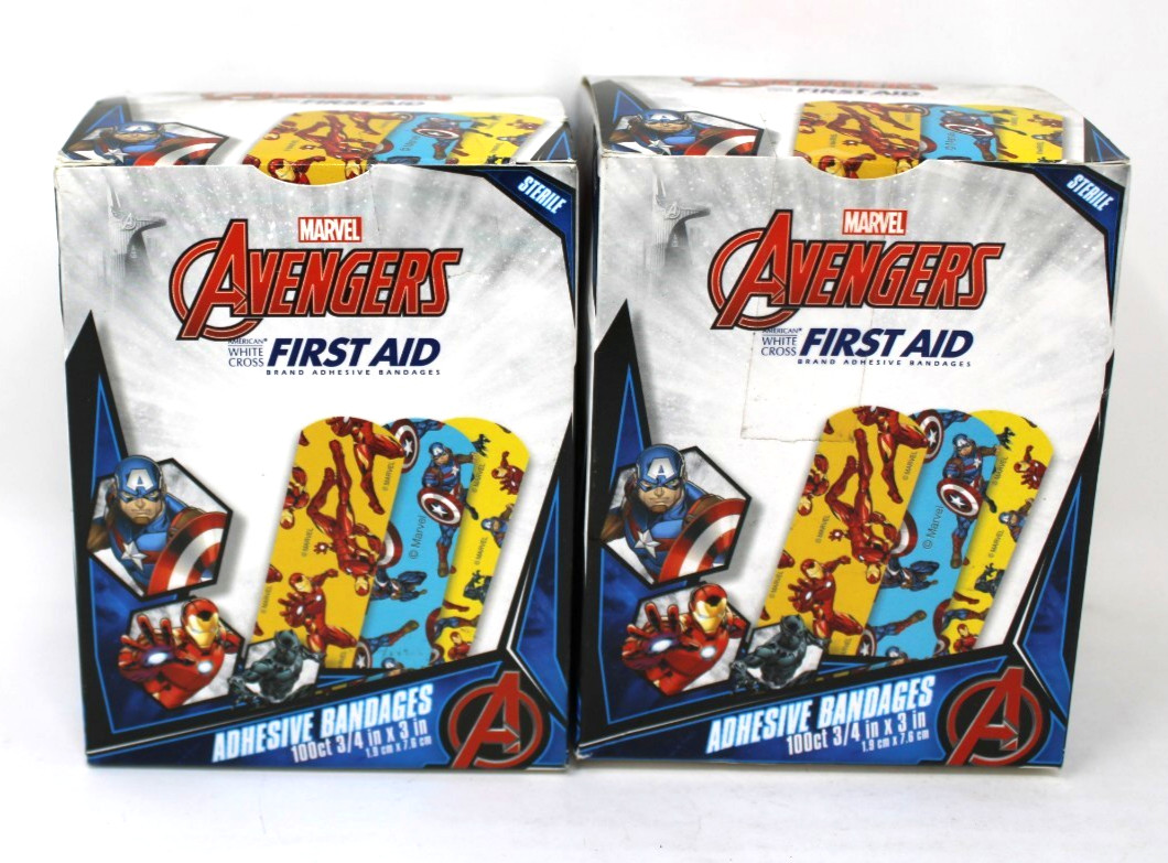 Dukal 1087837 Avengers Black Panther Captain America Ironman Assorted Bandages