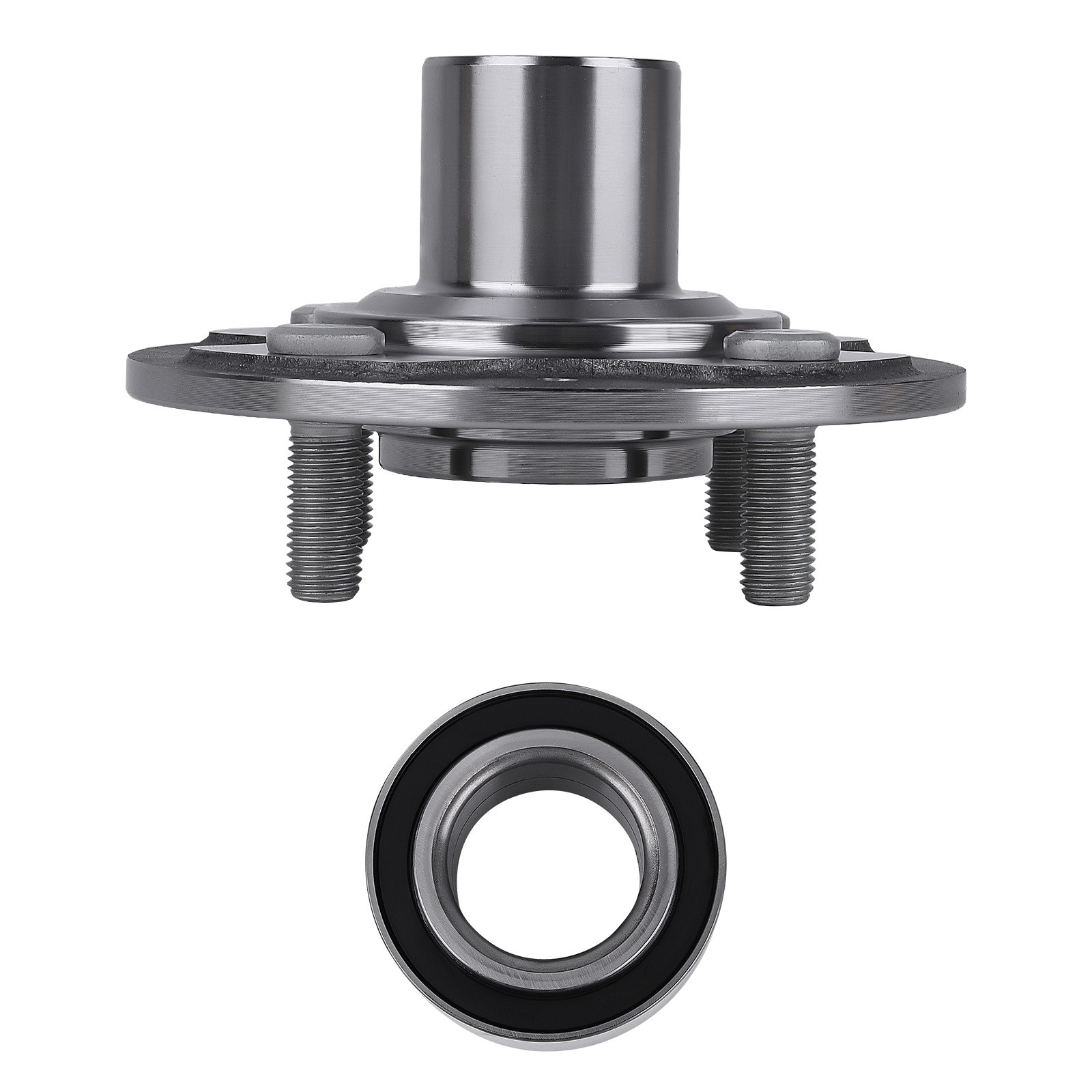 2pc Front Wheel Hub & Bearing For Honda Civic EX 1992 Sedan 510030 930456