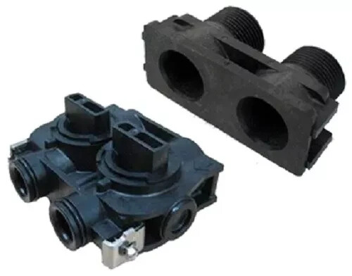 Fleck Plastic Bypass Valve and 1" Yoke -5600, 2510, & 9000 Valves (Fleck #60049)