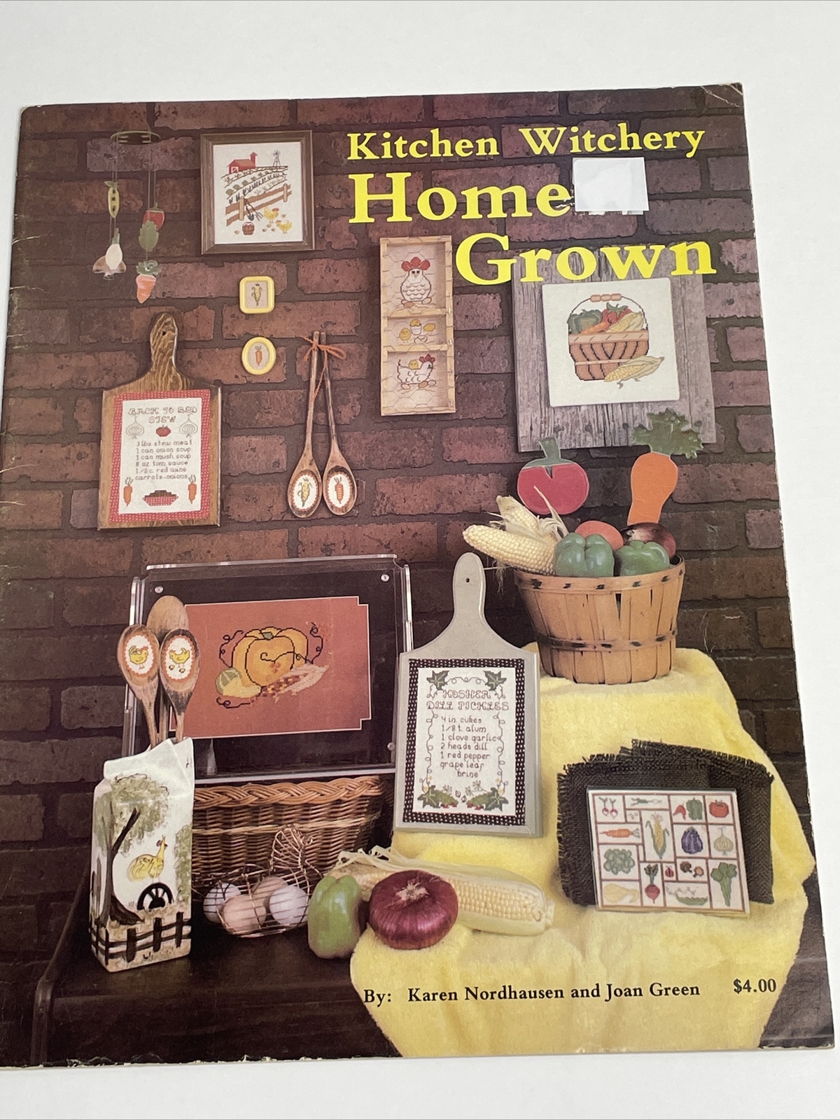 KJ Designs Kitchen Witchery home Grown Cross Stitch Pattern