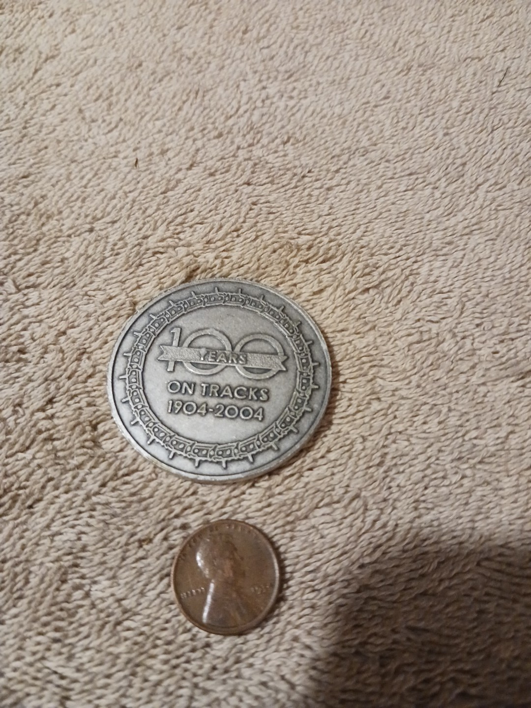 Caterpillar CAT 100 Year on Tracks 1904-2004 Commemorative Coin Tractor