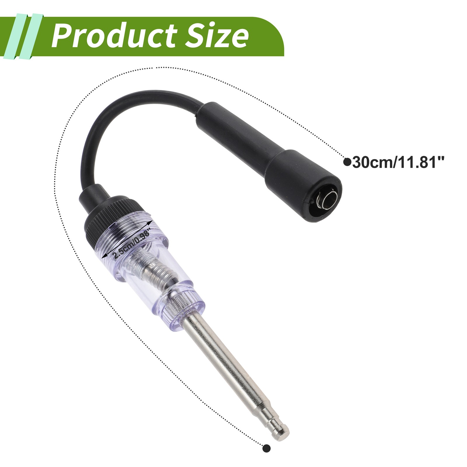 Spark Plug Tester Ignition Plastic Black Transparent for Car Engine Tune-Up