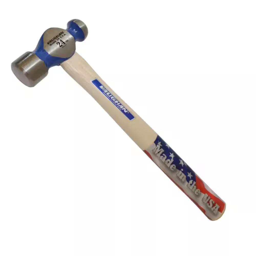 24 Oz. Ball-Peen Hammer with 15.25 In. Hardwood Handle Free Ship NEW