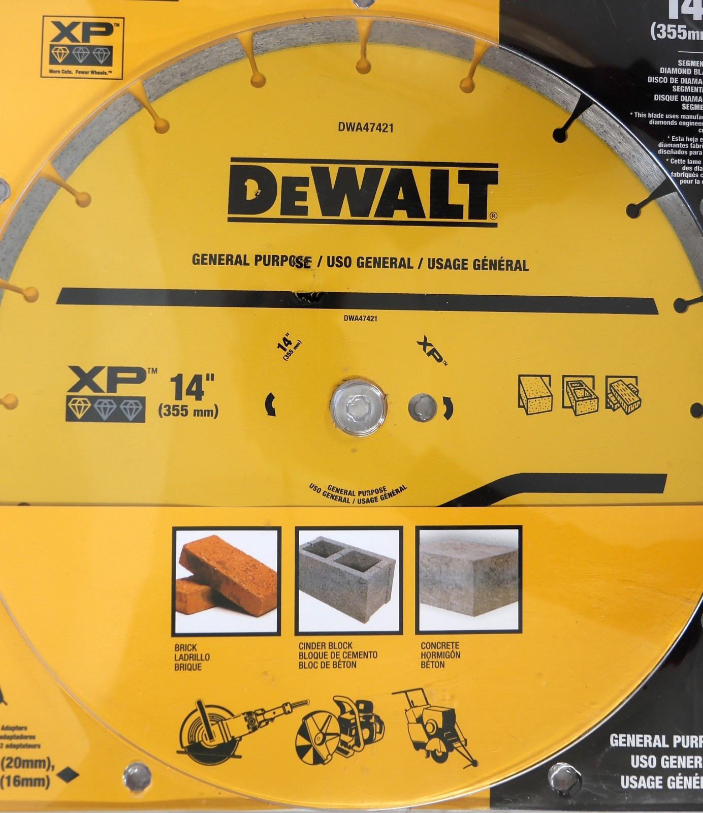 DeWalt 14" Wet Segmented Diamond Circular Saw Blade DWA47421