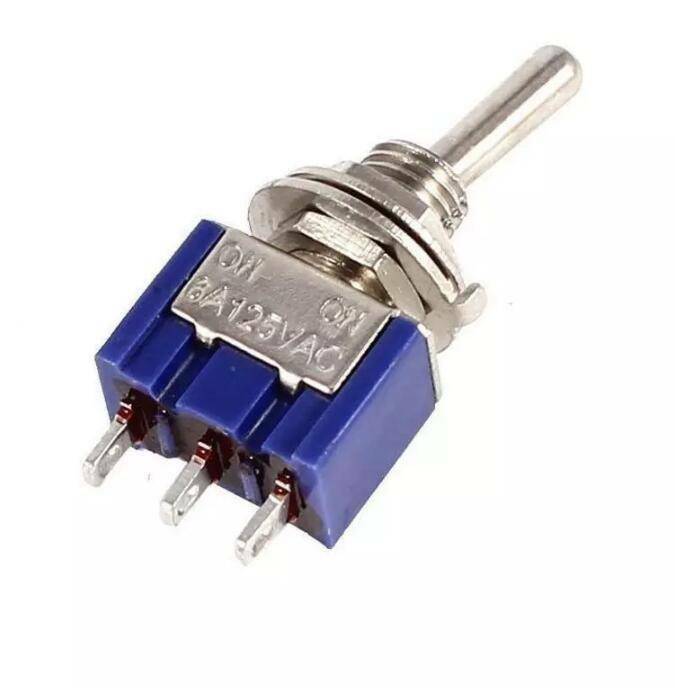 New 10pcs Mini 3-Pin Toggle Switches 6A 125VAC SPDT ON-ON MTS-102