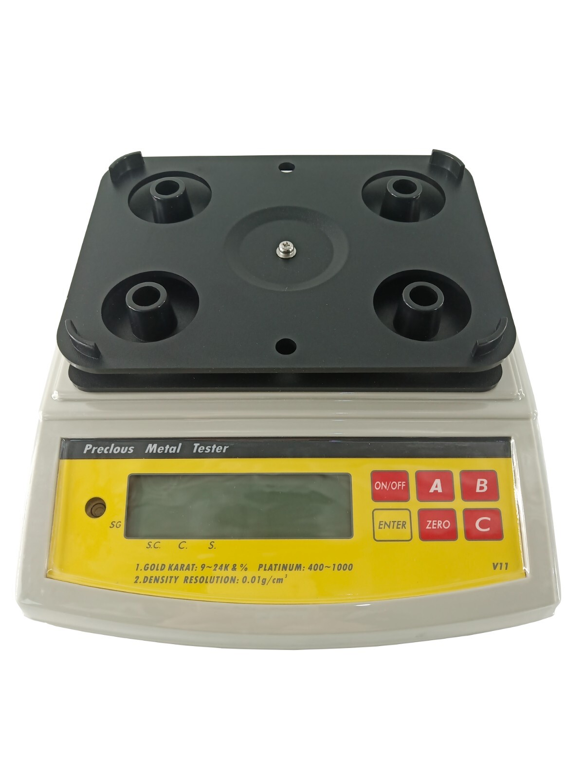 Gold Density Meter with Weight 0.005g-600g Automatic Zero Tracking Function