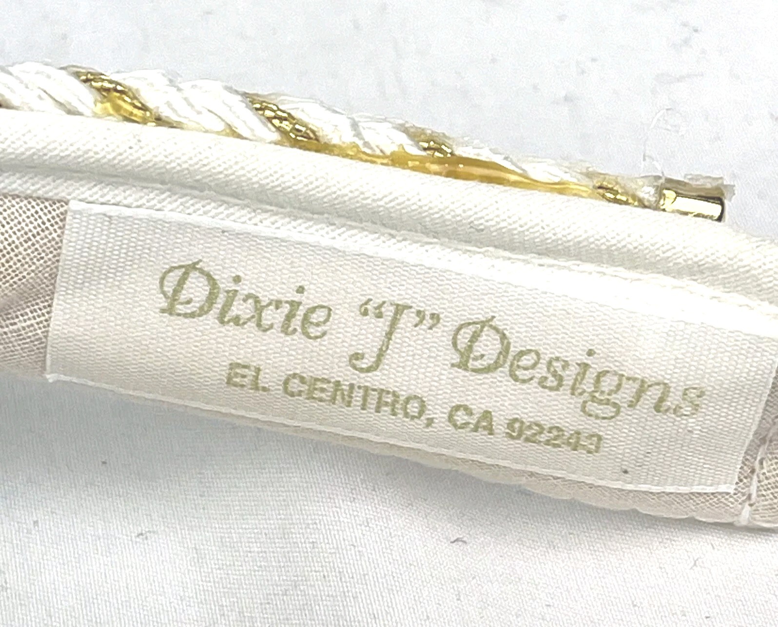Golf Hat Visor Women's Gold Charm Golf Dixie J Designs El Centro CA