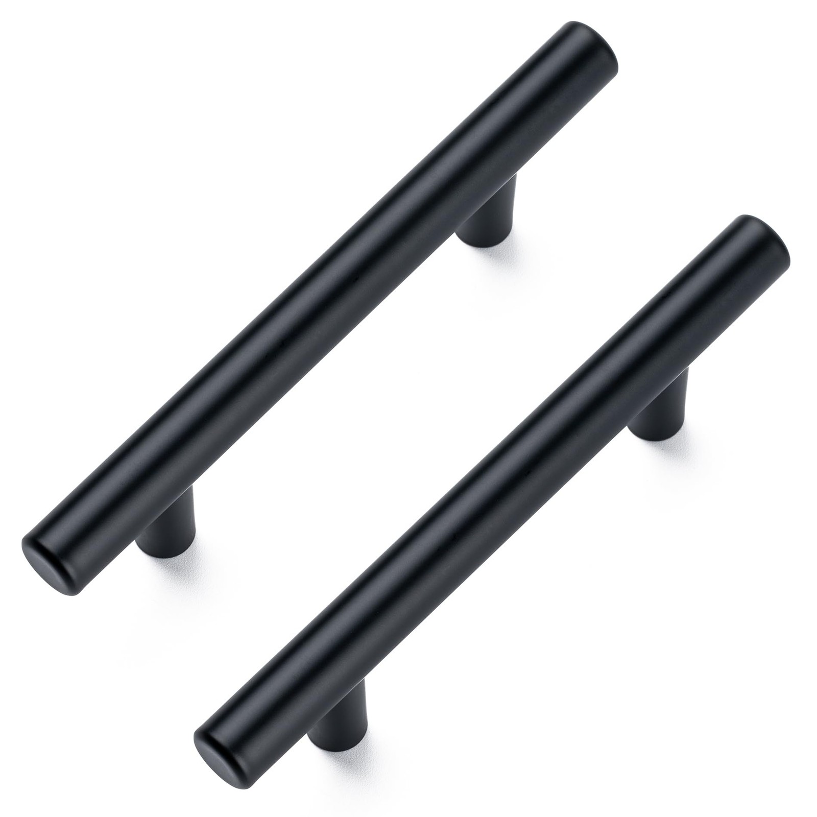 Aegero 10 Pack Cabinet Pulls Matte Black Stainless Cabinet Handles, for Kitchen