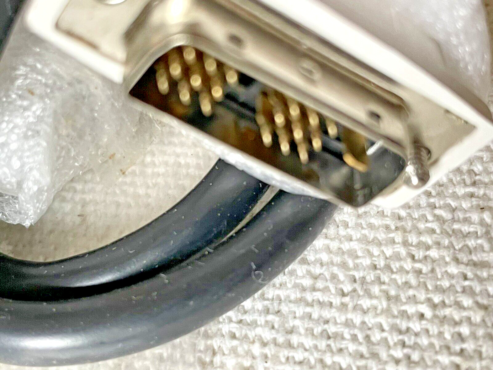 DELL (DVI) Digital Visual Interface Cable 6FT w/ White Connectors Black cord NEW