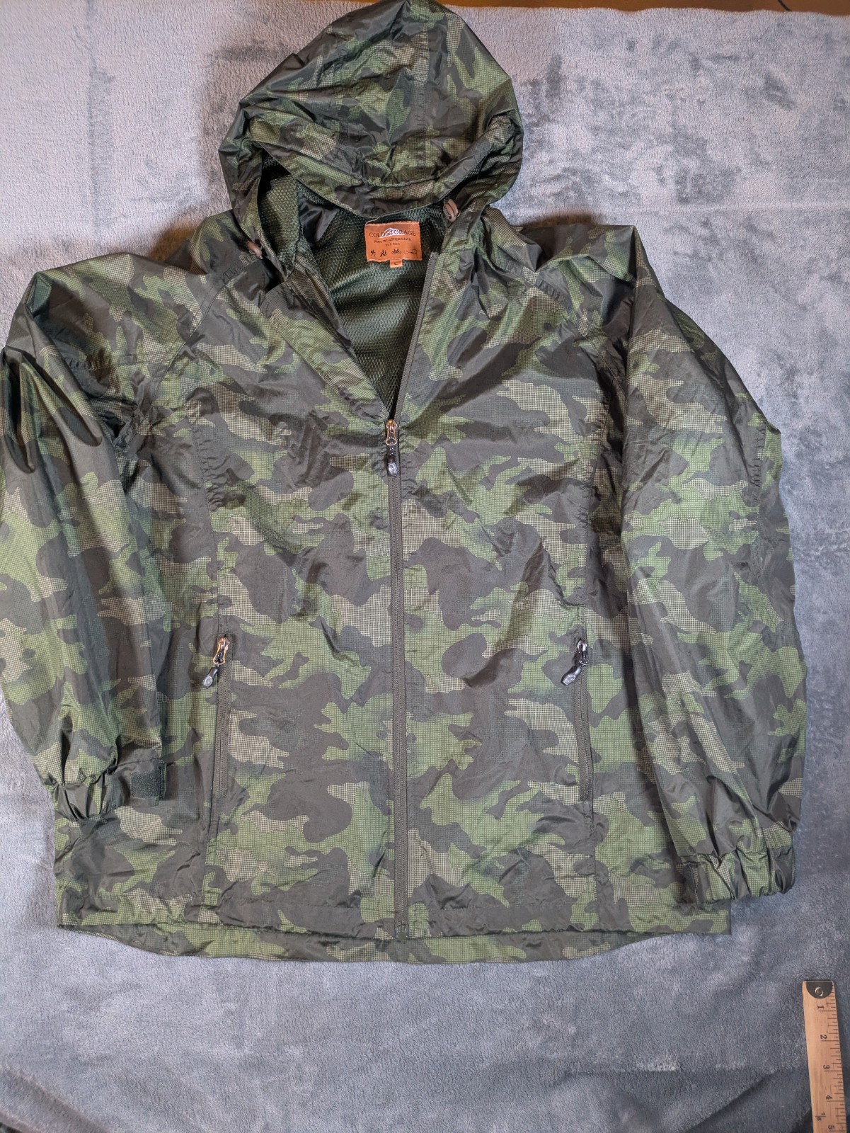 Cold Storage Foul Weather Gear Jacket Men's L Camo Hunting Rain Coat