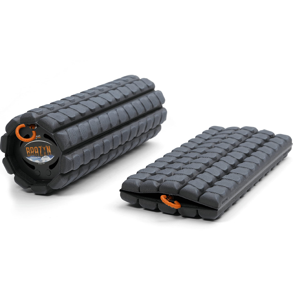 Brazyn Morph Foam Roller Alpha-Midnight Collapsible Travel Foam Roller For Back