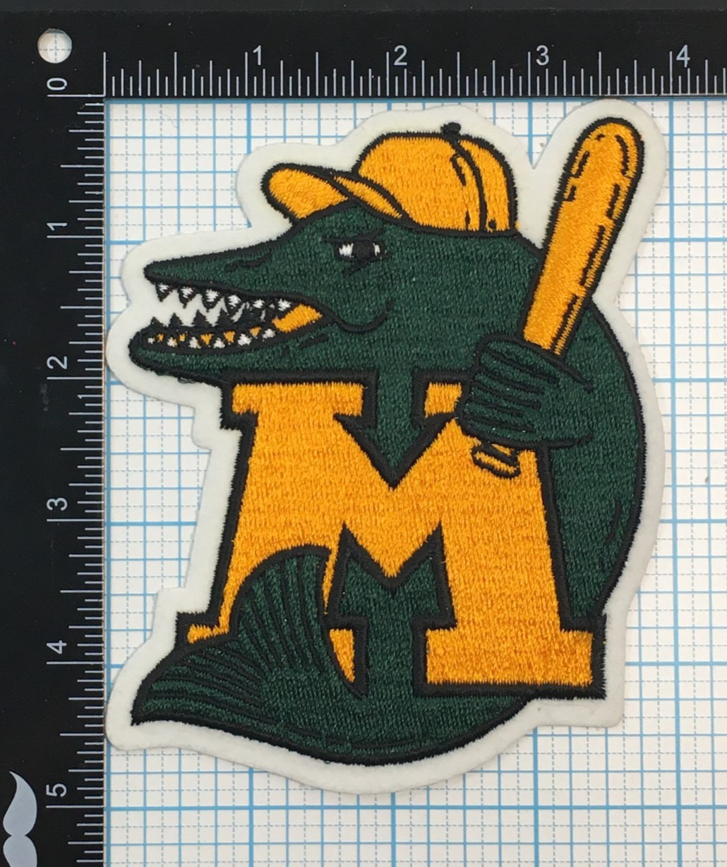 1982-93 MADISON MUSKIES MIDWEST MINOR LEAGUE BASEBALL VINTAGE 5" TEAM LOGO PATCH