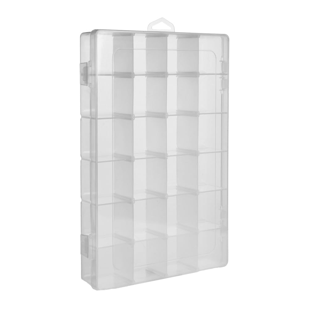 2 Pack DND Dice Storage Box Each 24 Grids Polyhedral Dice Organizer