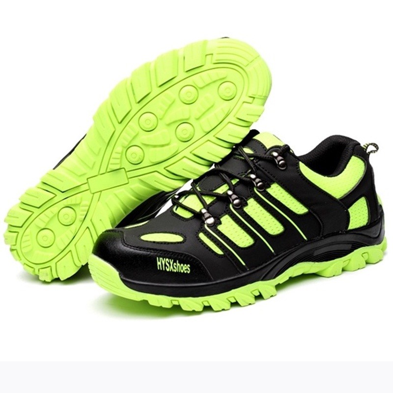 Men Steel Toe Safety Shoes Prevent Puncture Breathable Casual Sneaker Work Boots