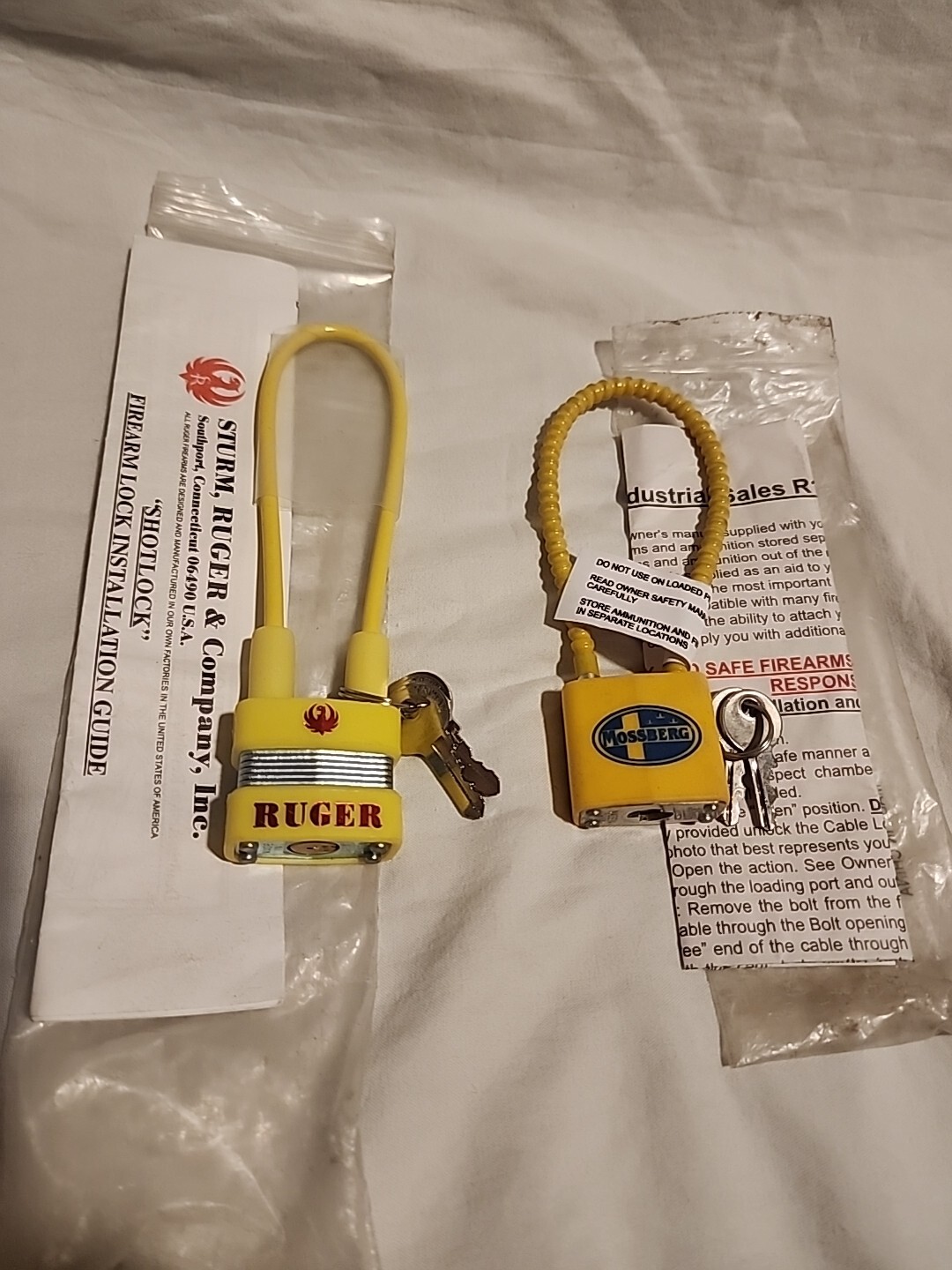 "SHOTLOCK" Firearm Locks Lot Of 2 Sturm, Ruger Company Mossberg NIB