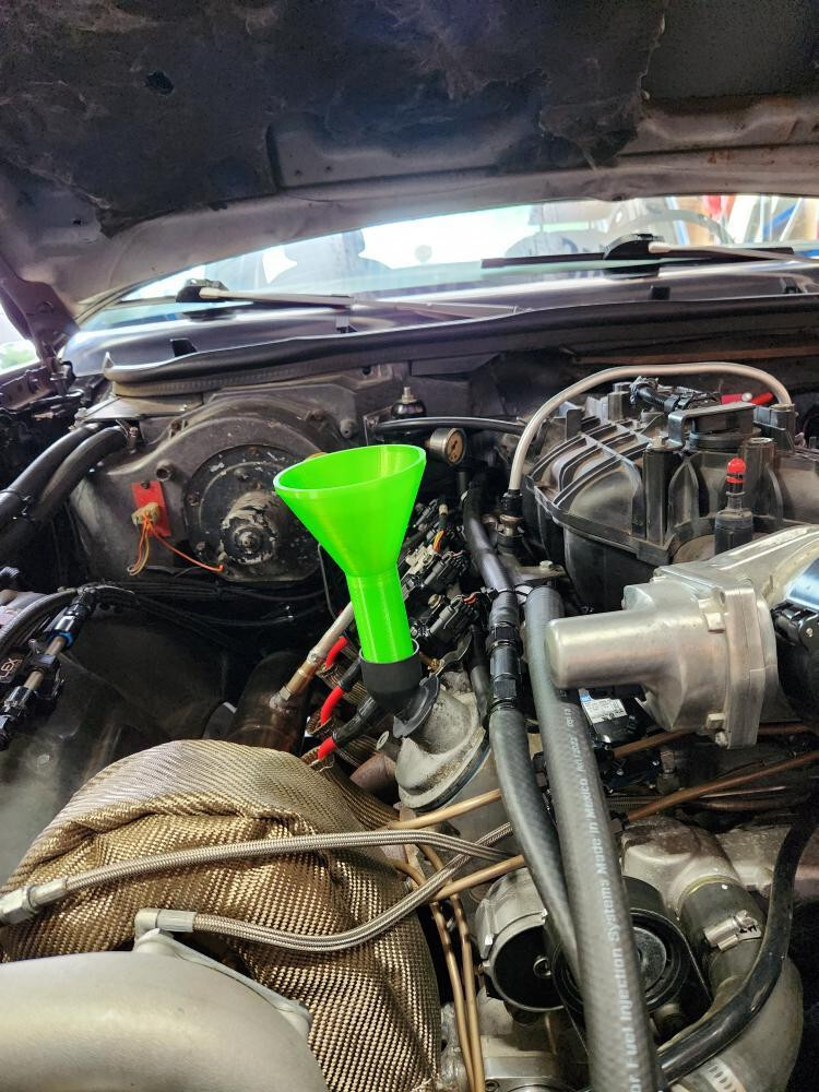 Chevy LS/Vortec oil fill funnel