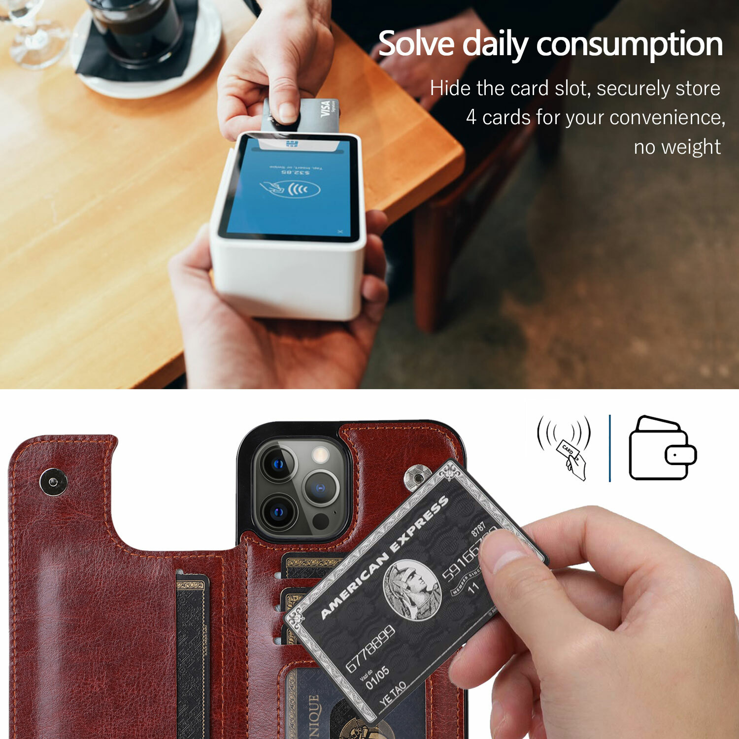 Wallet Card Case Cover Leather Magnetic For iPhone 17 16 15 14 13 12 11 PRO MAX