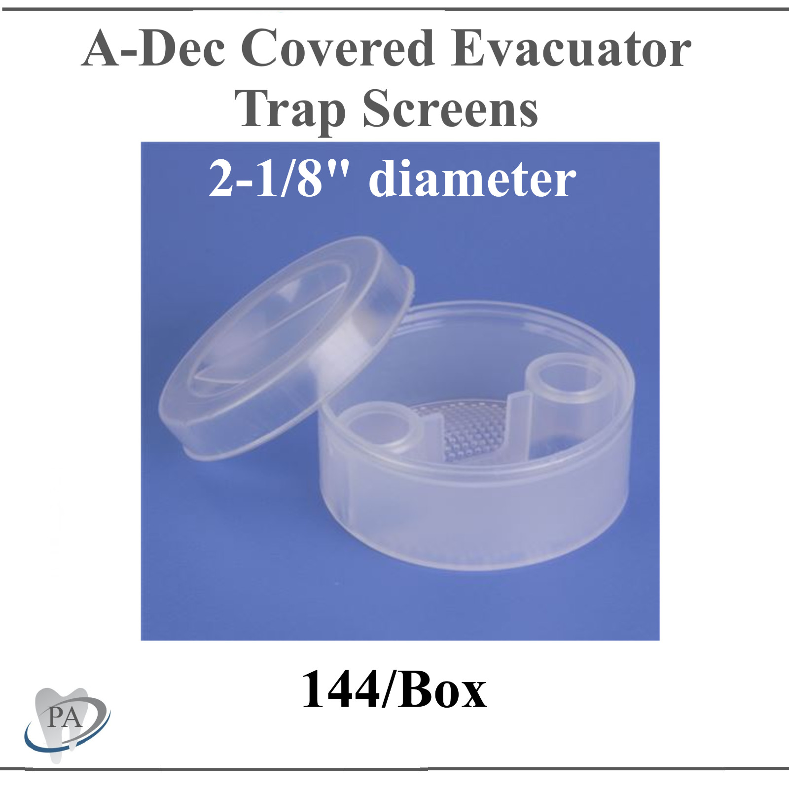 Dental Covered Vacuum Canister Screen 2- 1/8", Beaverstate, Adec, DCI and Biotec