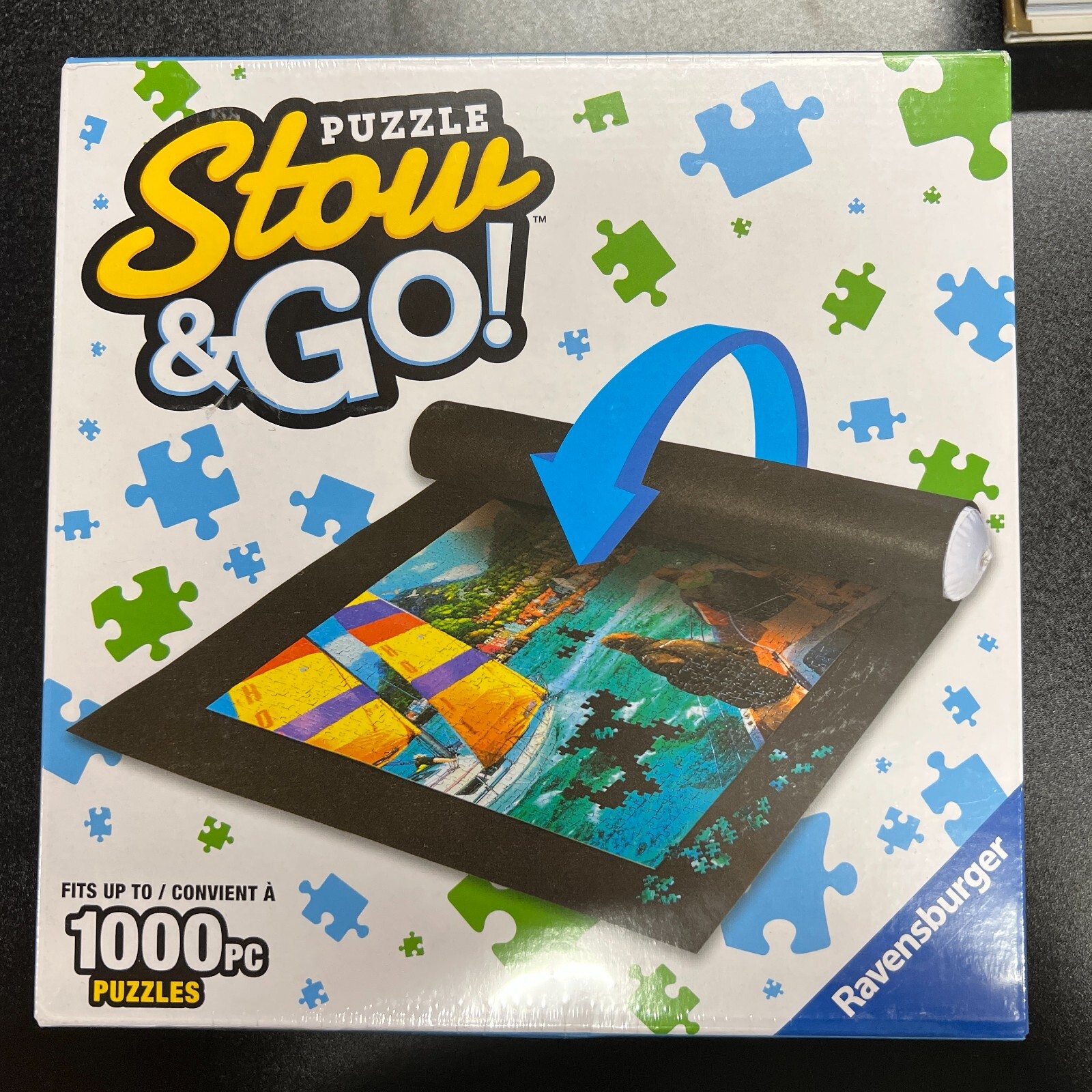 New Sealed Ravensburger Puzzle Stow And Go (1000pc Puzzle)