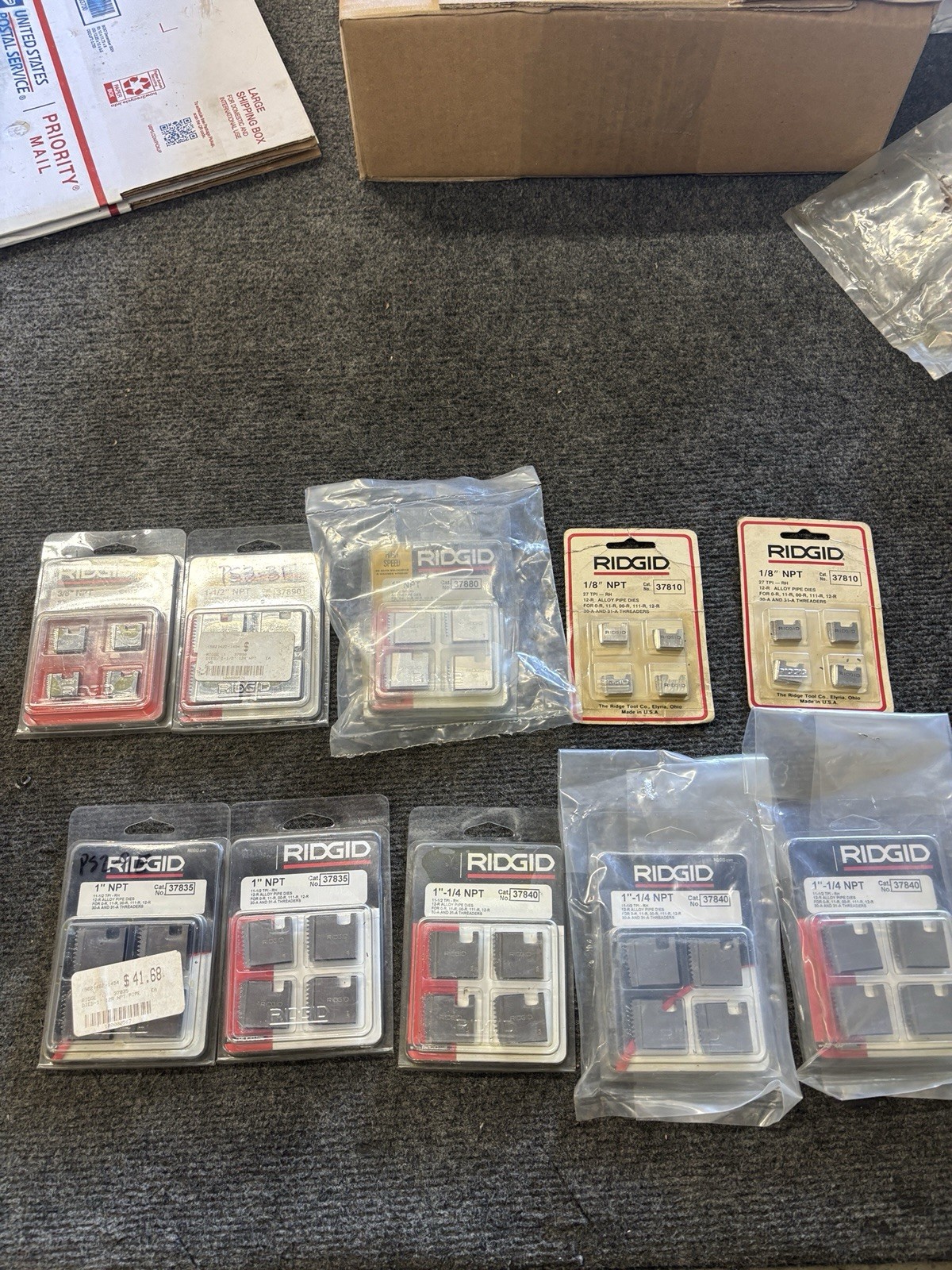 Lot of 10 New Ridgid Pipe Die 37840 37890 37835 37810 37865 37880