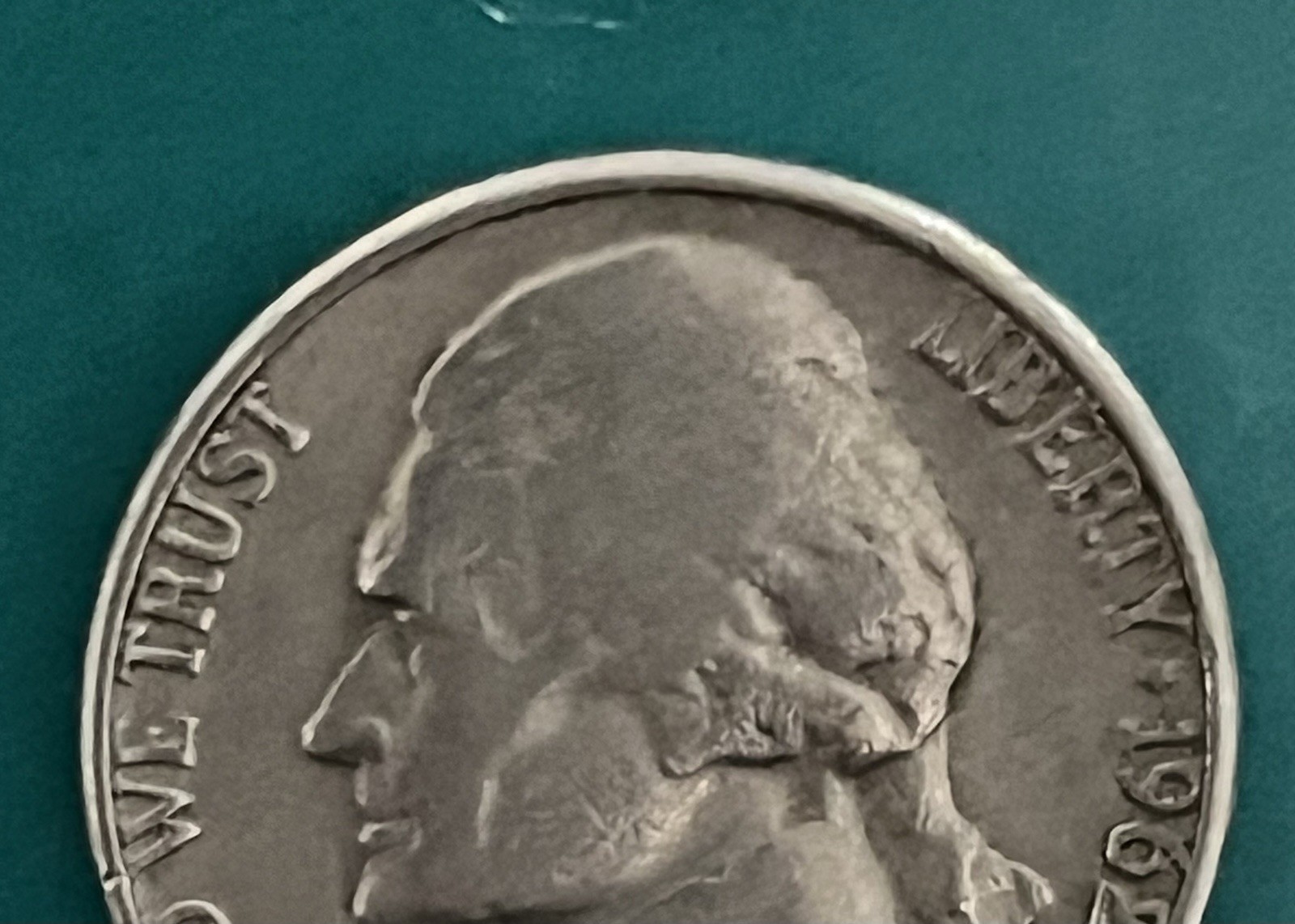 1962 D Jefferson Nickel Error