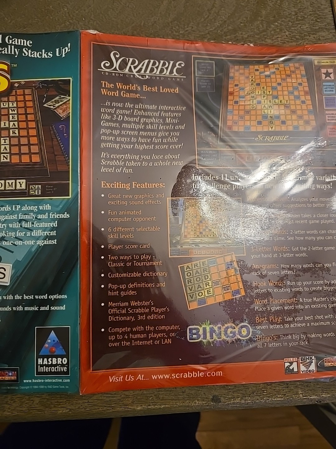 Up Words & Scrabble Hasbro Interactive PC CD ROM Game Windows 95/98 See All Pics