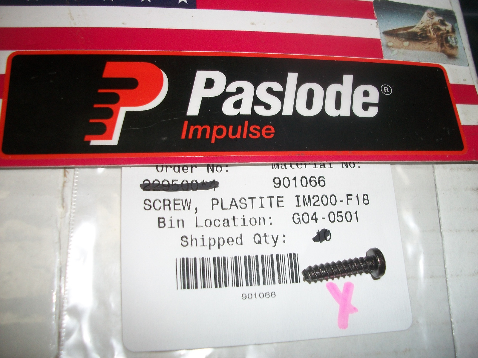 "NEW" Paslode  Part # 901066 - Screw Plastite 8-16 x 3/4"