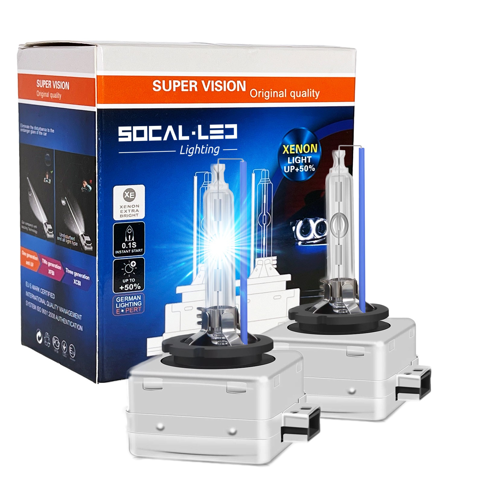 D1S 35W Xenon HID Headlight Bulbs 66144 85140 OEM High Low Beam Replacement