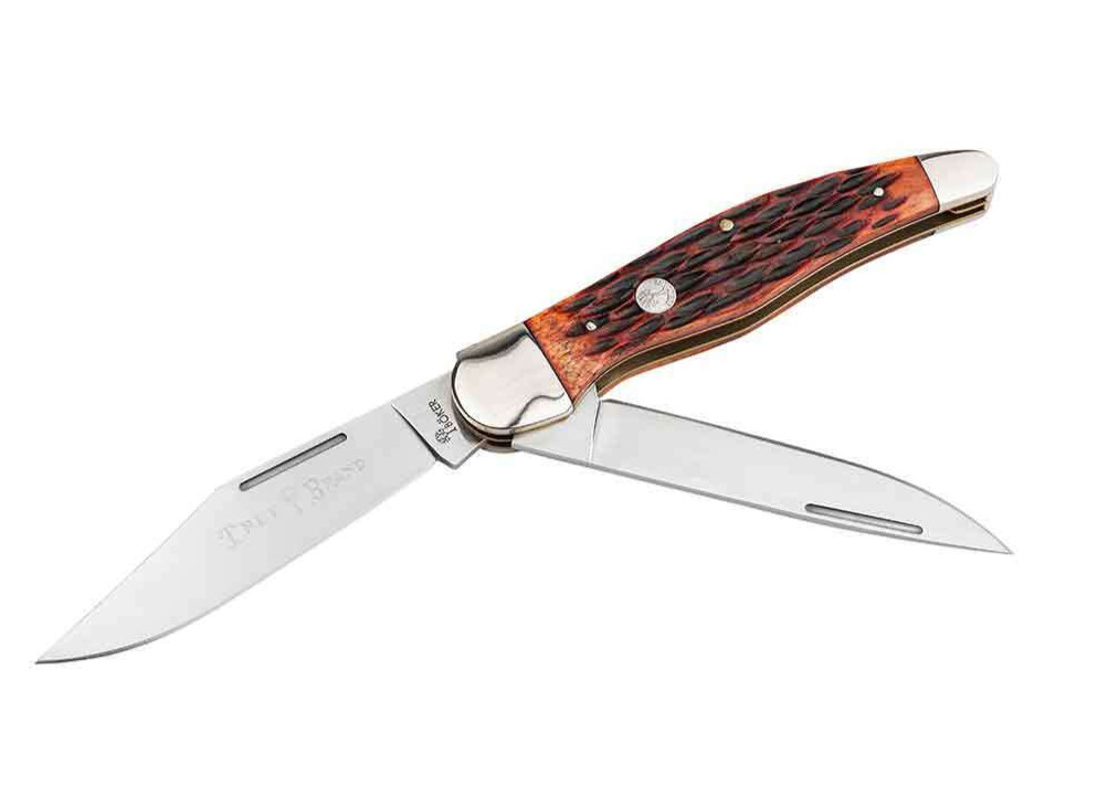 BOKER Treebrand Folding Hunter Jigged Brown Bone Classic Folding Knife 110836