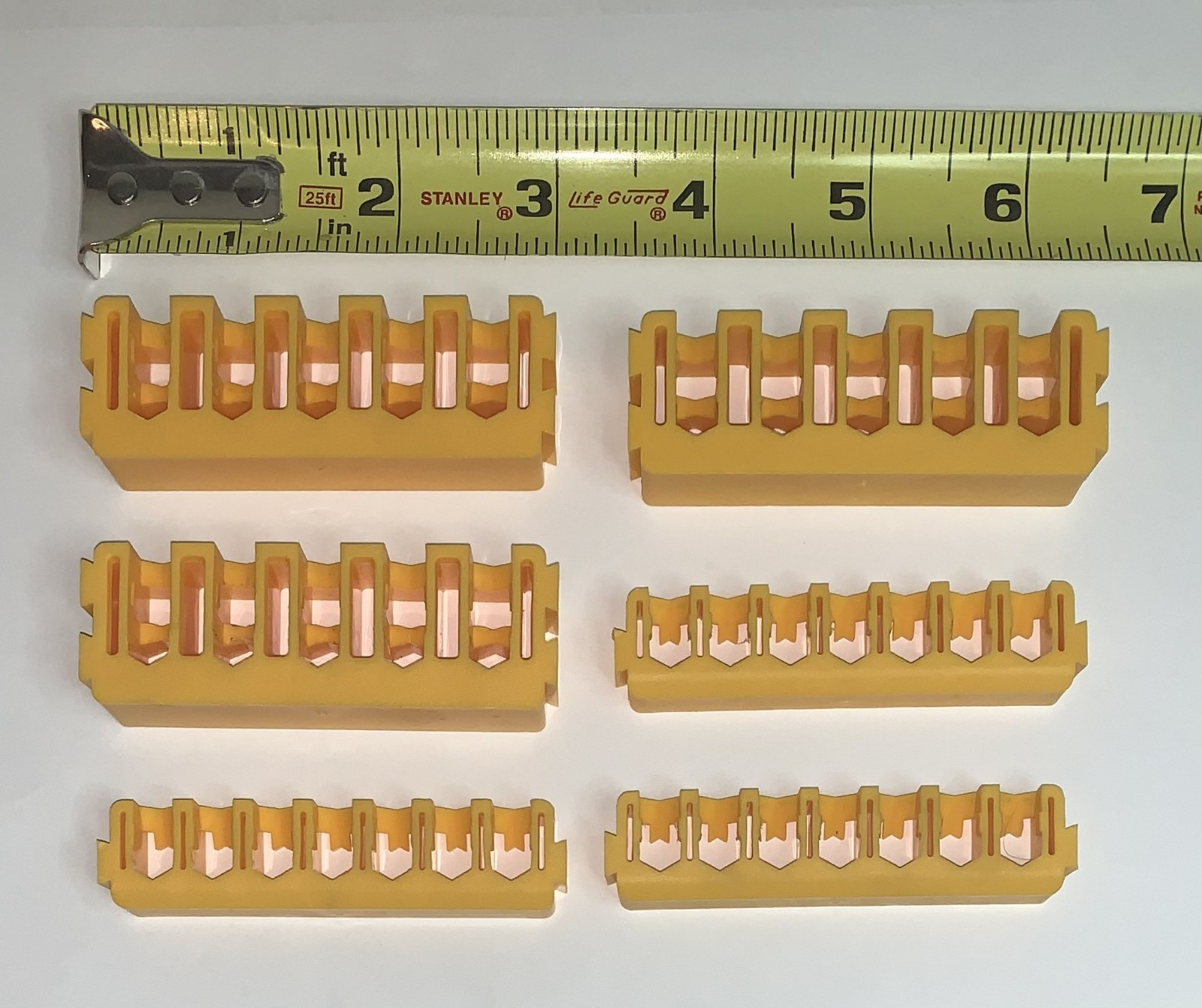 DEWALT TOUGH CASE INSERT BIT HOLDER X6 RACKS YELLOW STORAGE RACK NO BITS