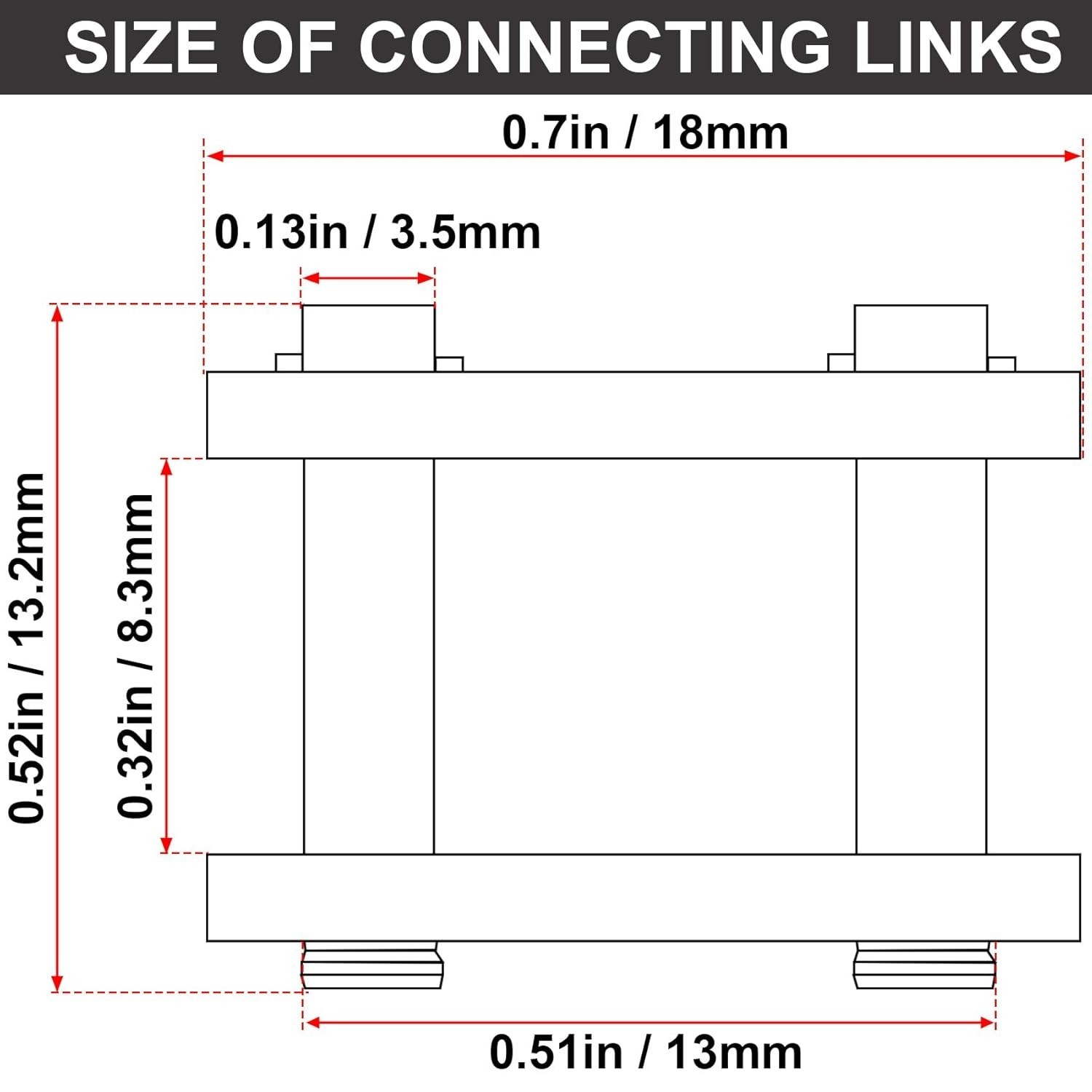 Performance-Enhancing Chain Master Roller Links (10pcs) for Mini Bikes & ATVs