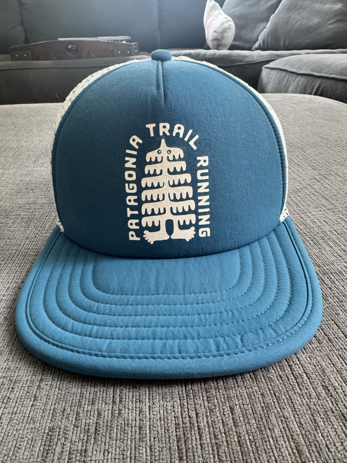 Patagonia Duck Bill Mesh Running Hat Unisex Blue One Size