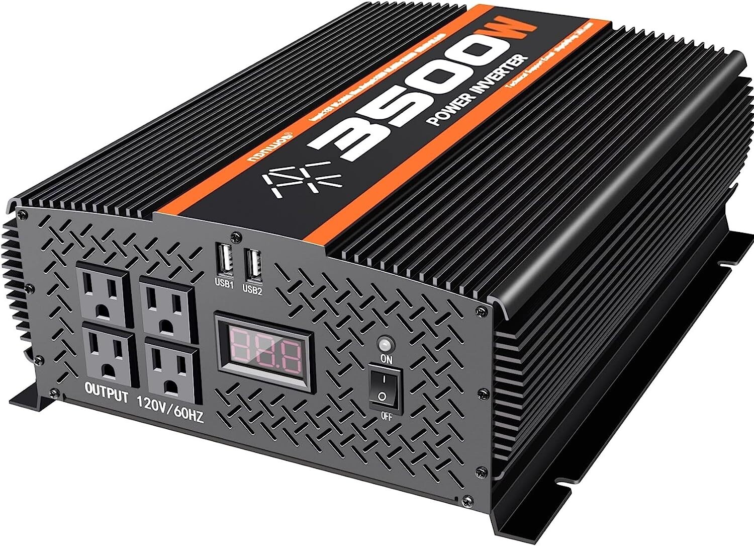 3500W Power Inverter 12V to 110V DC to AC Truck RV Semi Solar Inverter Converter