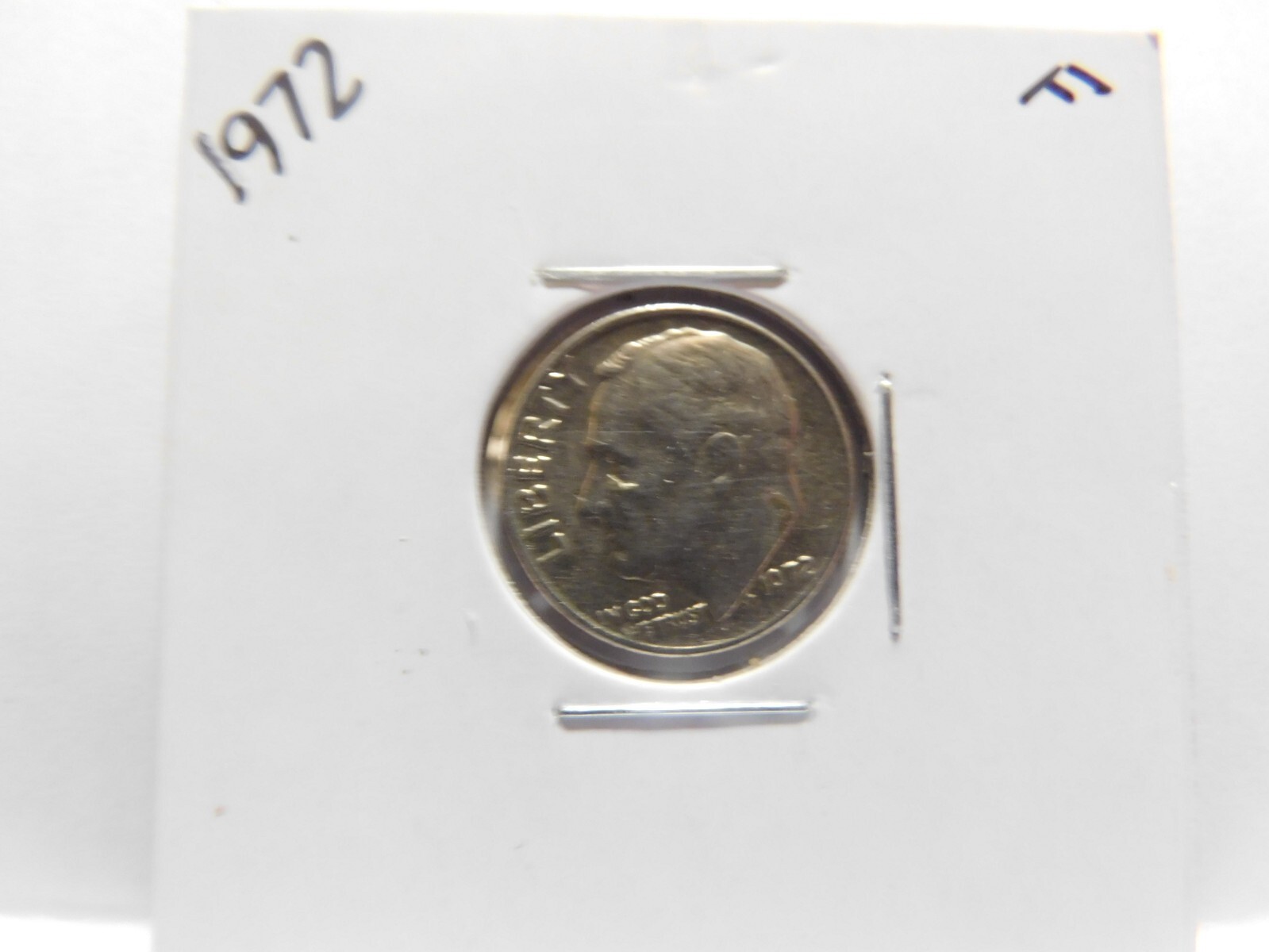 1972 No Mint Mark Roosevelt Dime