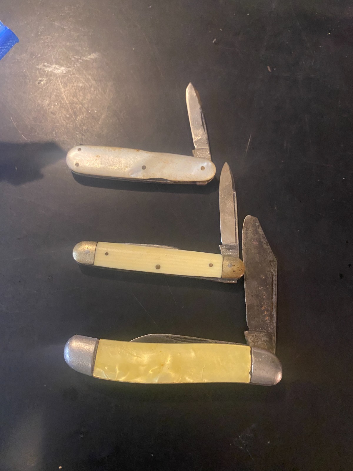Lot of Three Pocket Knives –2 HAVE NAMES I CANT READ