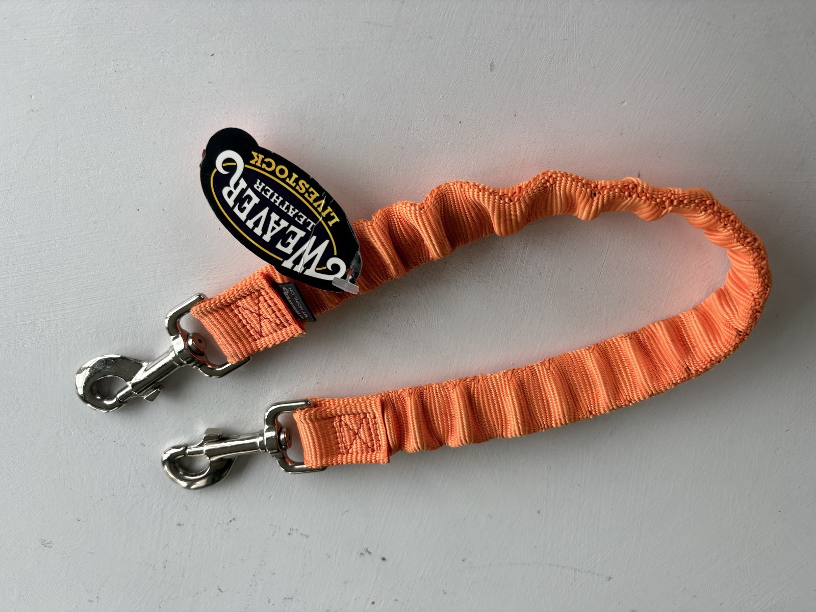 Weaver Leather Bungee Nylon Walking Lead Orange