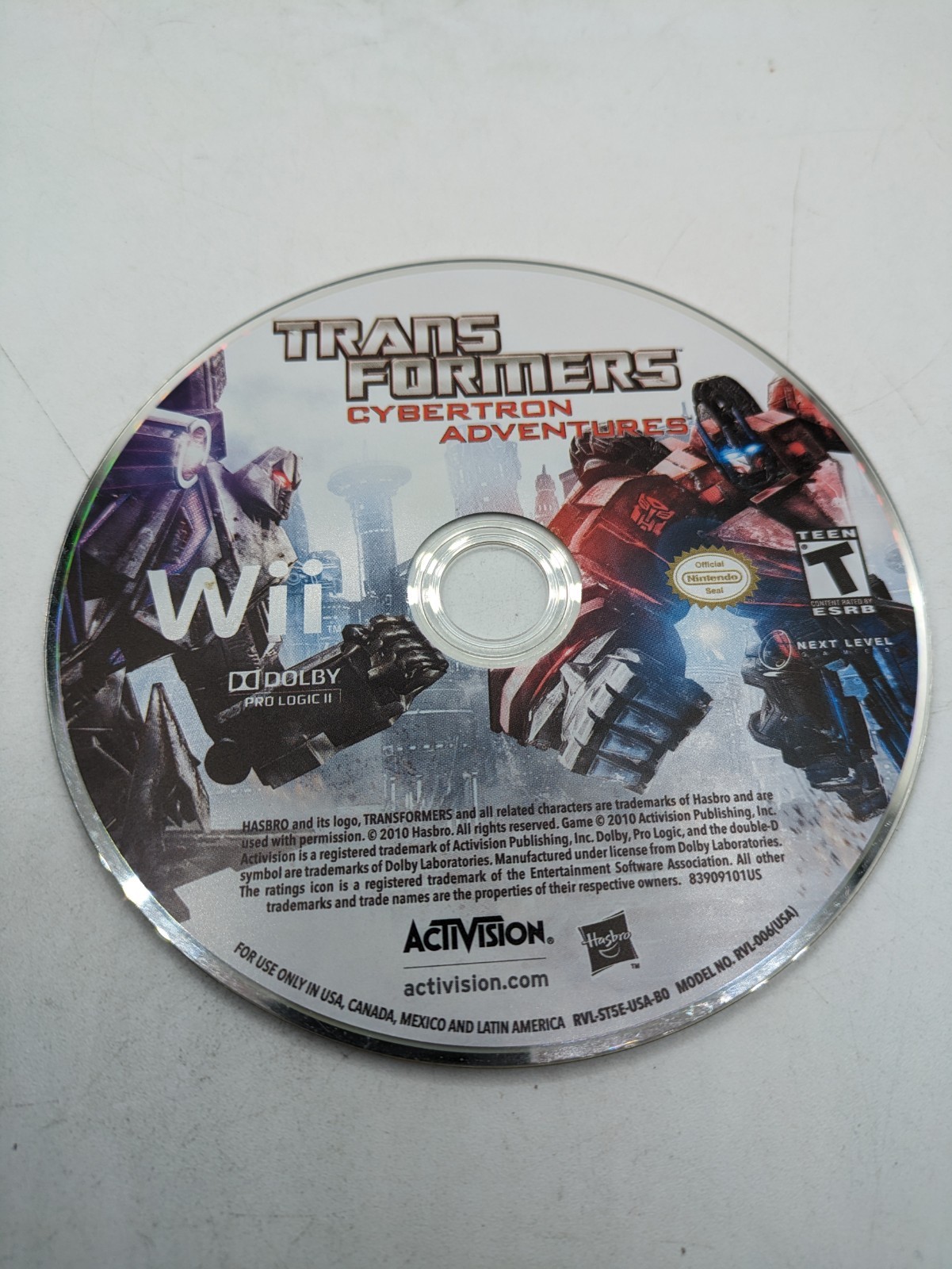 Transformers: Cybertron Adventures (Nintendo Wii, 2010) -- Disc Only