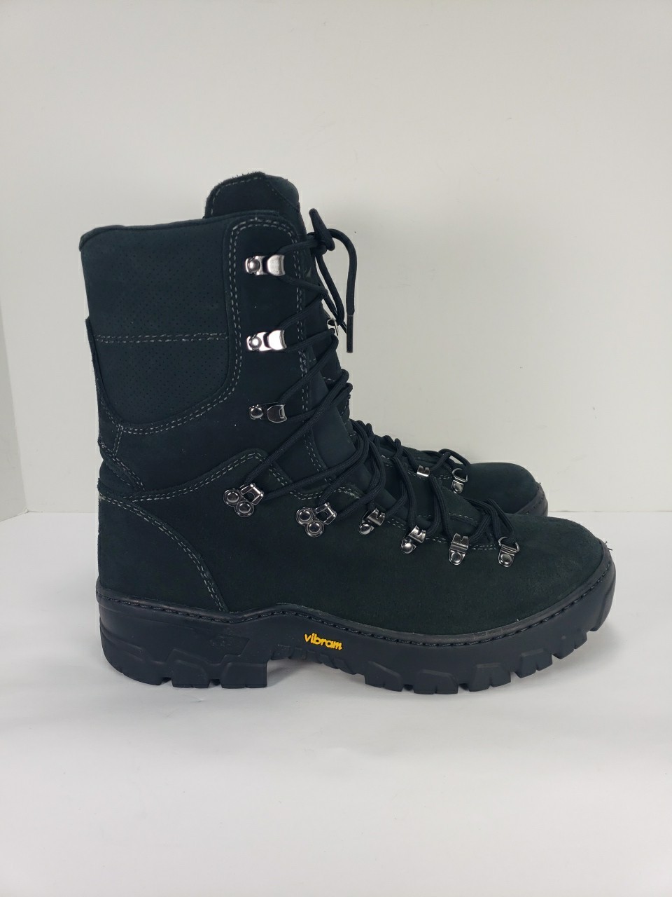 DANNER WILDLAND TACTICAL FIREFIGHTER BLACK LEATHER BOOTS 18050 MEN 11.5 EE MINT