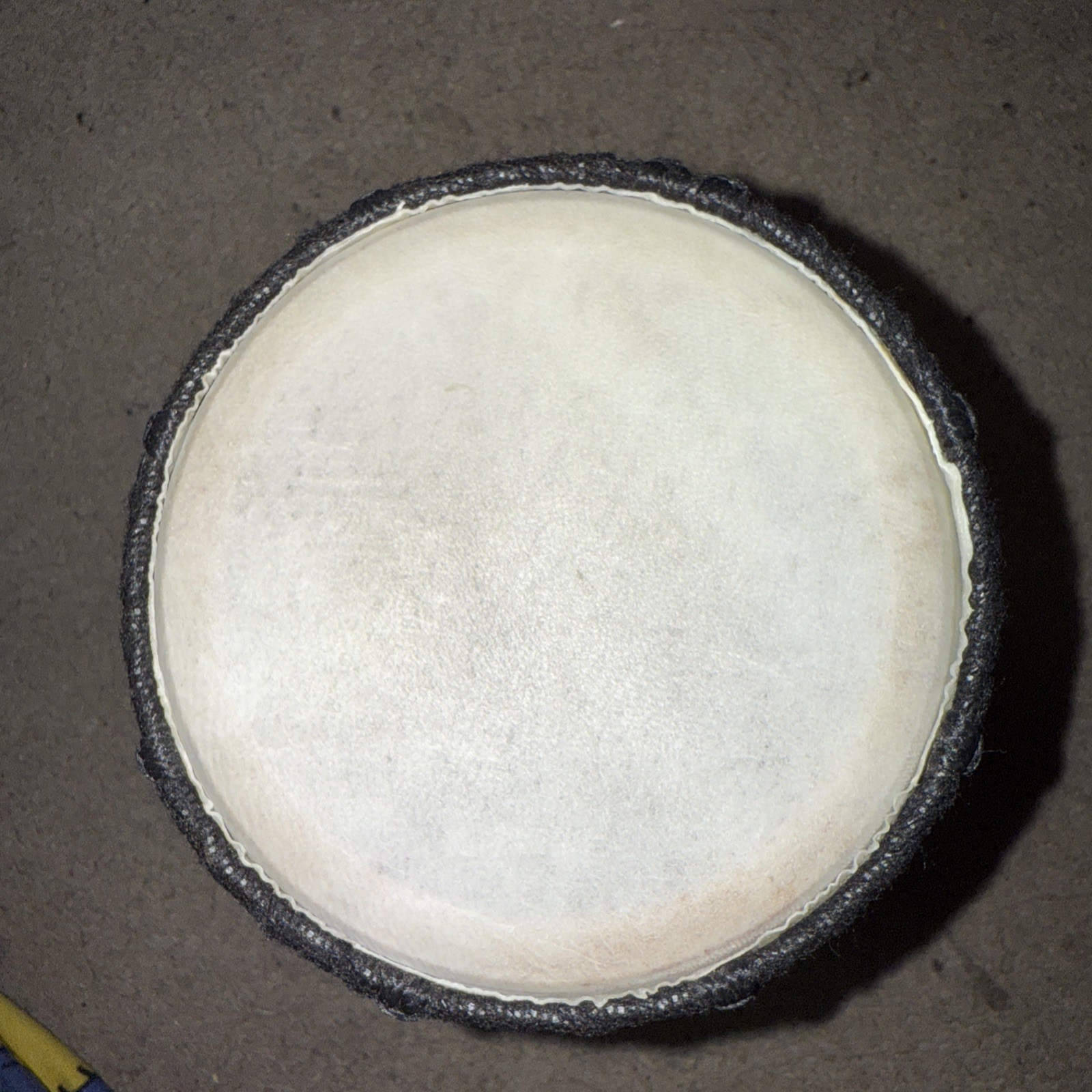 Small hand-painted djembe drum, from Bahamas.