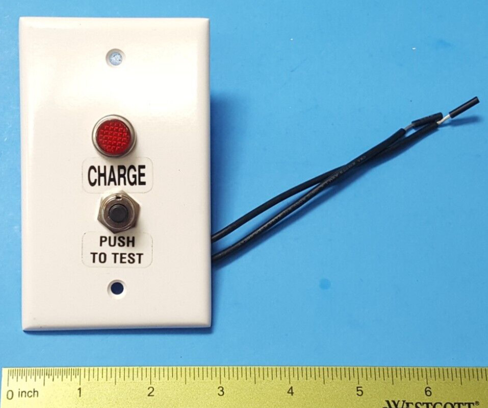 LIGHTED PUSHBUTTON  TEST SWITCH  , LEVITON , EMERGENCY SAFETY LIGHT
