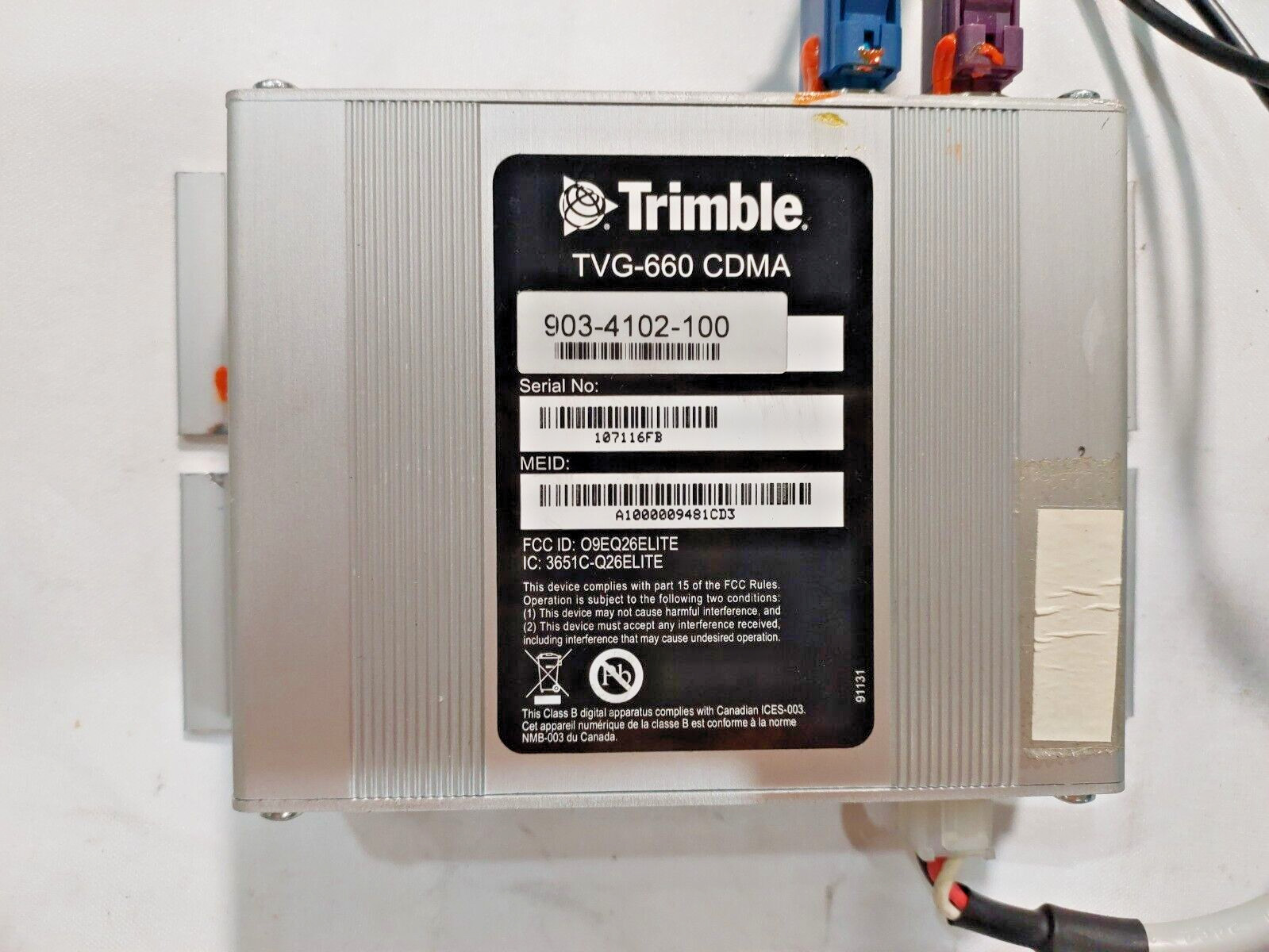 Trimble Vehicle Gateway Gps Mobile Tvg-660 903-4102-100